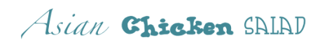 Asian Chicken Salad