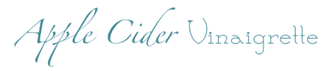 Apple Cider Vinaigrette Title