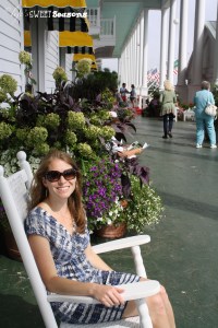 Me on porch of Grand Hotel