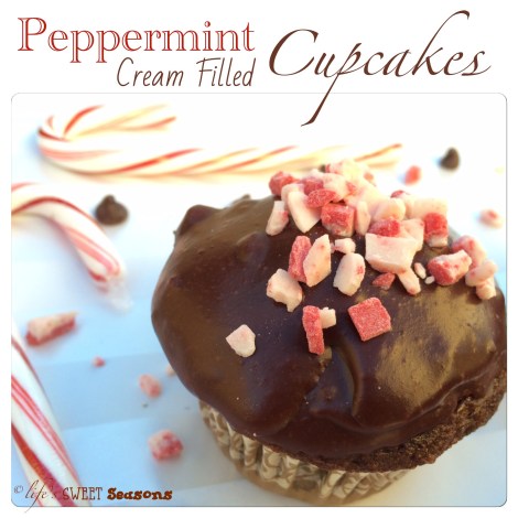 Peppermint Cream Filled Cupcakes 1:2