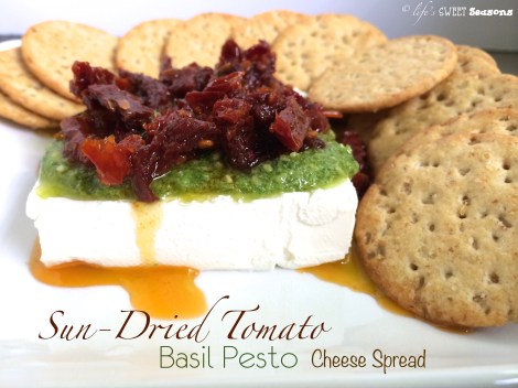 Sun Dried Tomato Basil Pesto Cheese Spread 1