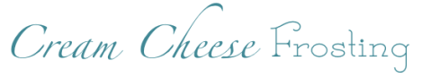 Cream Cheese Frosting Title