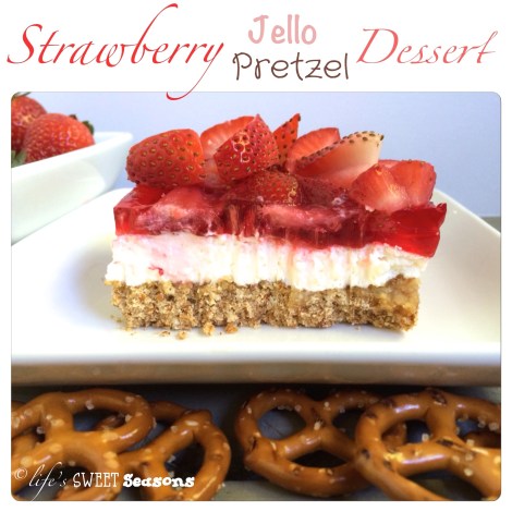 Strawberry Jello Pretzel Dessert 1