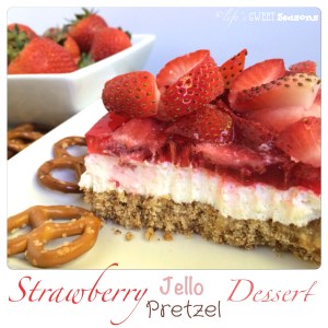 Strawberry Jello Pretzel Dessert 3