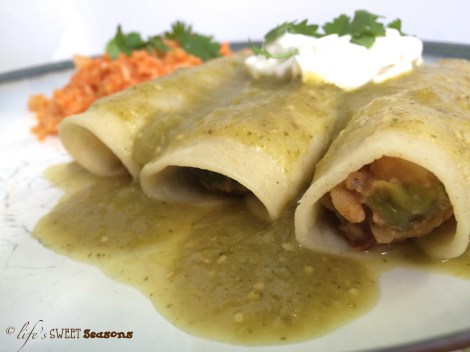 Vegetarian Tomatillo Enchiladas 2