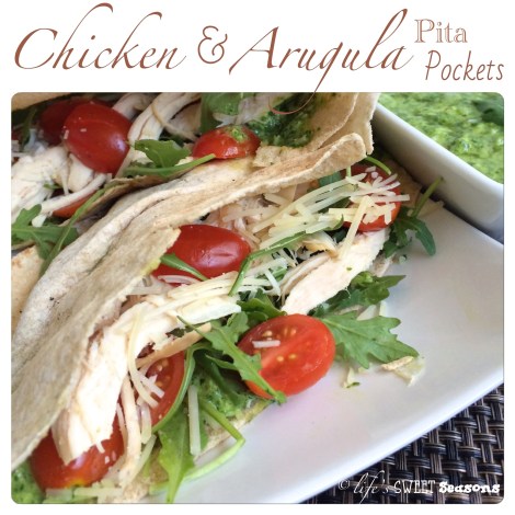 Chicken & Arugula Pita Pockets 1