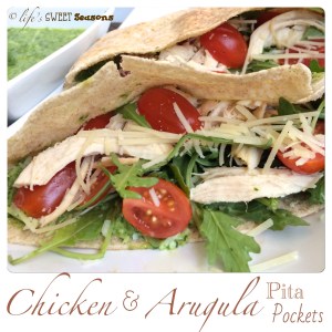 Chicken & Arugula Pita Pockets 4